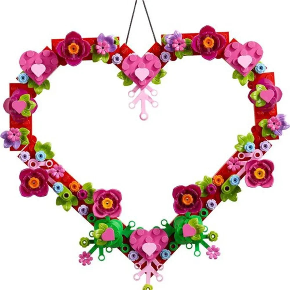 LEGO Heart Ornament Building Toy Set for Valentines Day